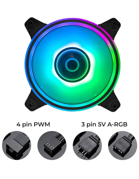 VENTOLA MIRA 120 1FAN 1100RPM HALO 1100RPM 3FAN + ANTIVIBRATION