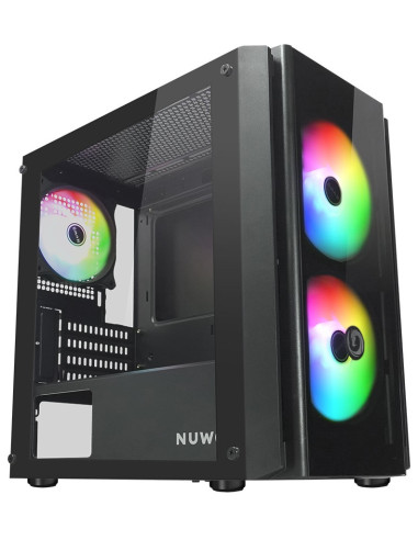 CASE MINI TOWER NO PSU BLITZ R28 3USB 0,5MM SPCC 3FAN ARGB MESH BK