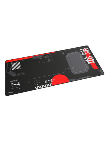 Trust GXT 759 XXL Tappetino per mouse per gioco da computer Nero, Rosso