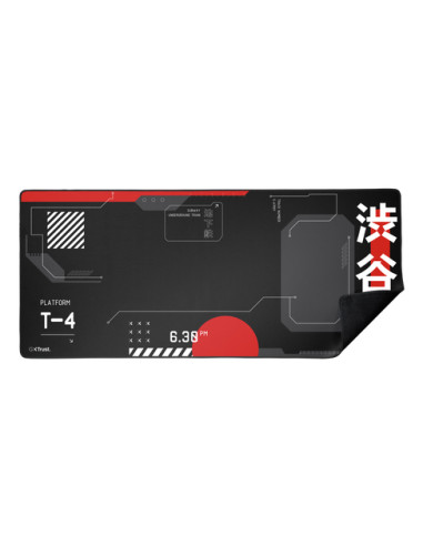 Trust GXT 759 XXL Tappetino per mouse per gioco da computer Nero, Rosso