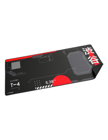 Trust GXT 759 XXL Tappetino per mouse per gioco da computer Nero, Rosso