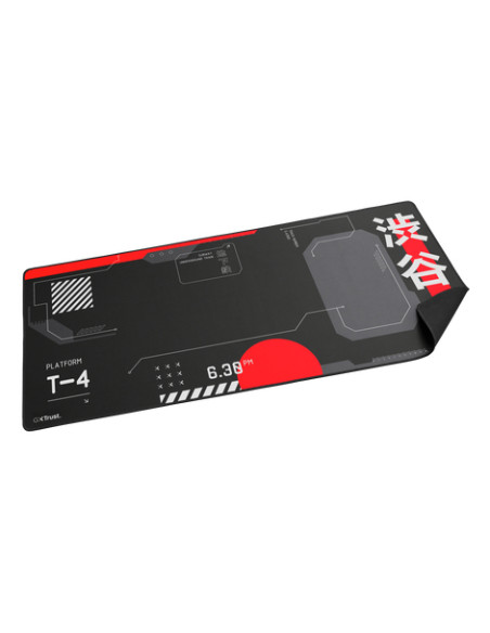Trust GXT 759 XXL Tappetino per mouse per gioco da computer Nero, Rosso