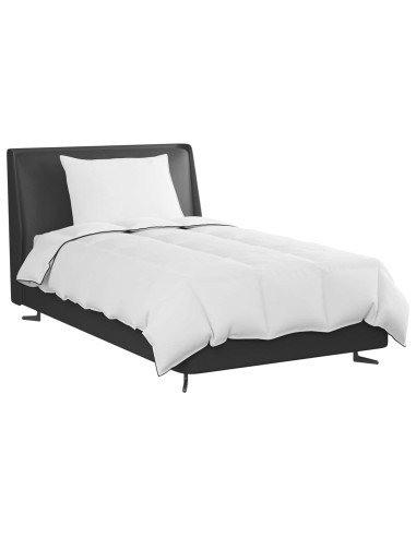 Duvet Invernale con cuscino 2 pcs Bianco Piuma d'anatra