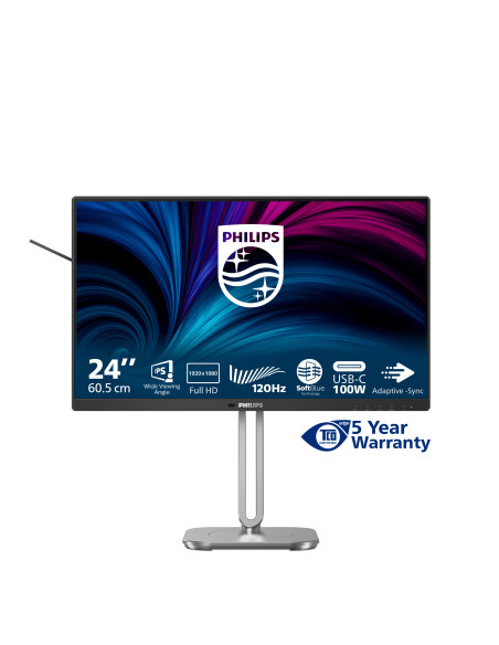 Philips Serie 4000 24B2U4301/00 Monitor PC 60,5 cm (23.8") 1920 x 1080 Pixel Full HD LCD Grigio