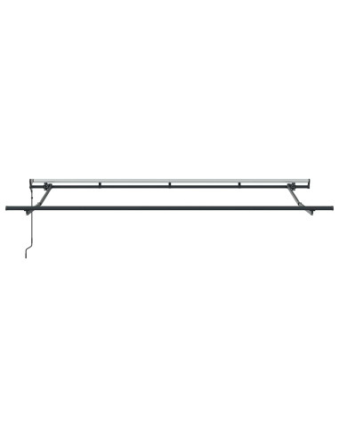 Tenda Retrattile Antracite 400 x 200 cm Poliestere e Alluminio