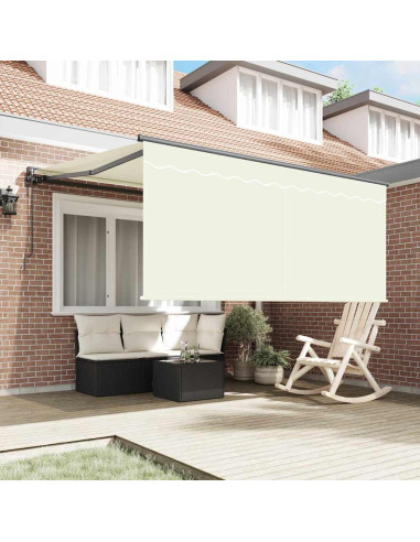 Tenda Retrattile Crema 300 x 250 cm Poliestere e Alluminio