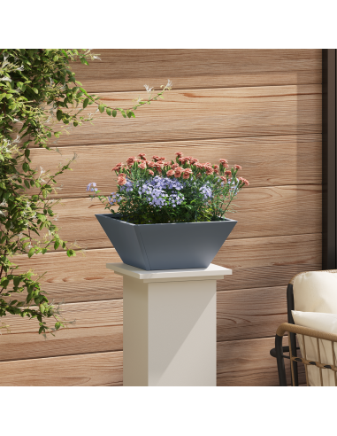 Vaso da giardino 5 pcs Antracite 35 x 35 x 15 cm