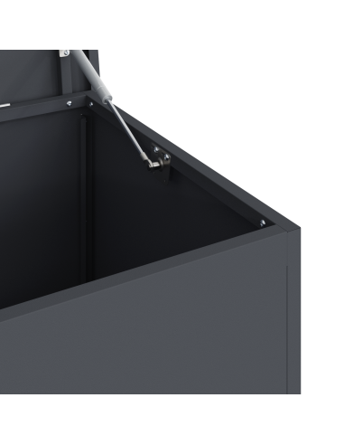 Scatola di Stoccaggio Esterno Antracite 100 x 50,5 x 50 cm