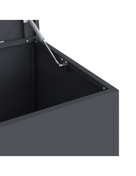 Scatola di Stoccaggio Esterno Antracite 100 x 50,5 x 50 cm