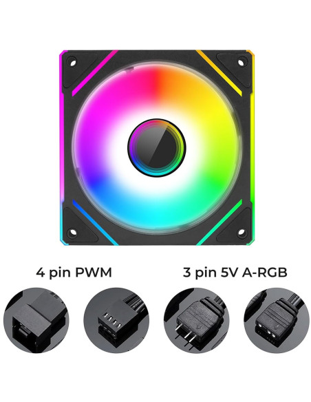 VENTOLA SORA K21 120 1FAN 1800RPM HALO 1800RPM FAN + ANTIVIBRATION