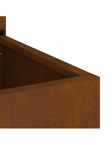 Schermo per privacy in giardino Floreale Ruggine 50 x 140 cm