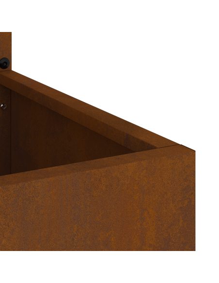 Schermo per privacy in giardino Floreale Ruggine 50 x 140 cm