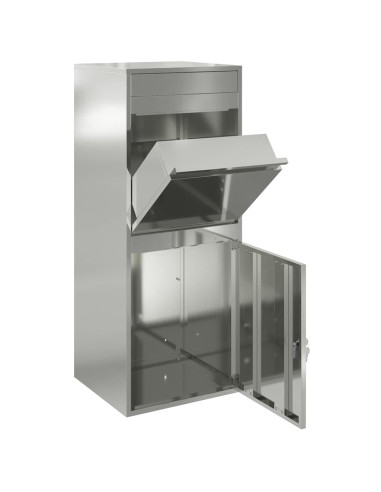 Cassetta per pacchi Nero 41 x 38 x 103 cm Acciaio zincato