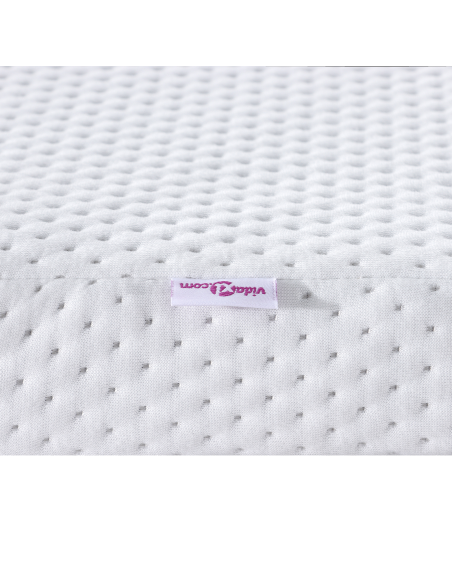 Topper per materasso Bianco 120 x 200 cm Tessuto Jacquard