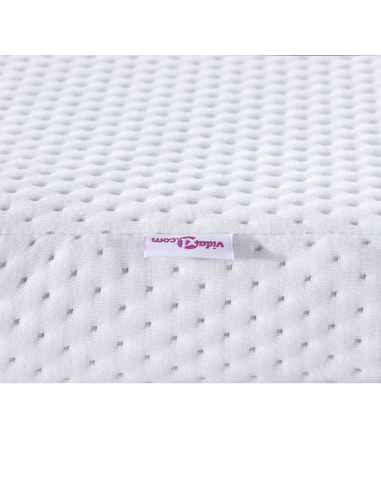 Topper per materasso Bianco 90 x 190 cm Tessuto Jacquard