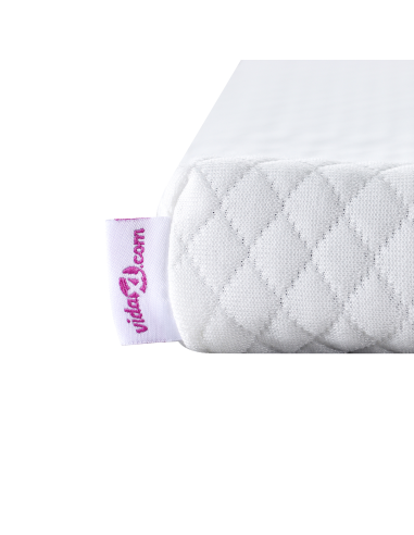 Topper per materasso Bianco 100 x 200 cm Tessuto Jacquard