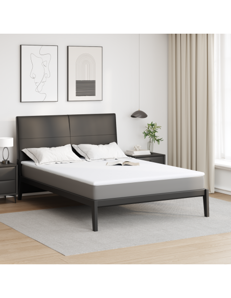 Topper per materasso Bianco 140 x 190 cm Tessuto Jacquard