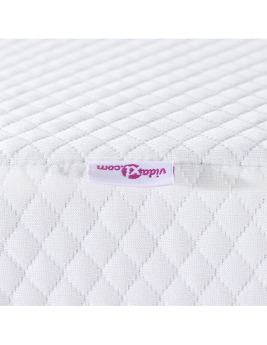 Topper per materasso Bianco 120 x 200 cm Tessuto Jacquard