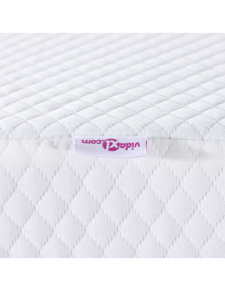 Topper per materasso Bianco 120 x 200 cm Tessuto Jacquard