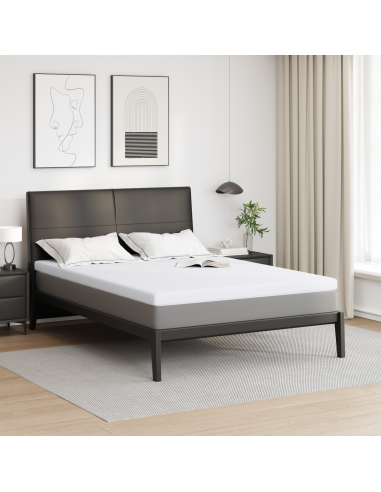 Topper per materasso Bianco 140 x 190 cm Tessuto Jacquard