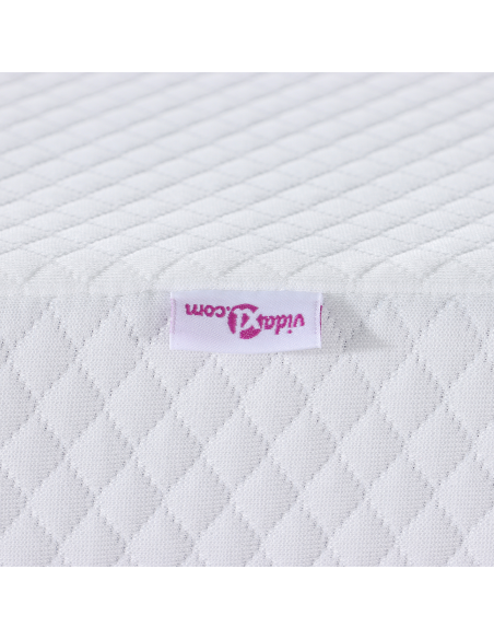 Topper per materasso Bianco 120 x 200 cm Tessuto Jacquard