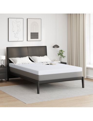 Topper per materasso Bianco 140 x 200 cm Tessuto Jacquard