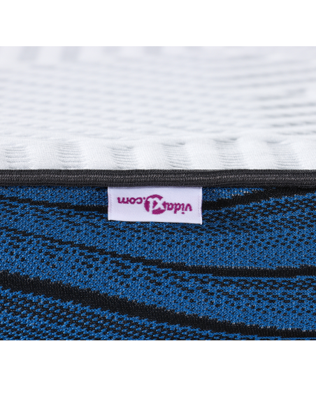 Topper per materasso Bianco 120 x 200 cm Tessuto Jacquard