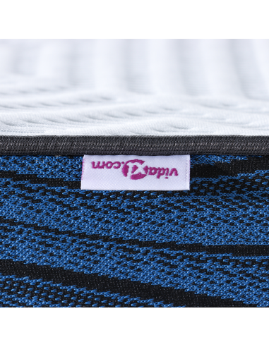 Topper per materasso Bianco 90 x 190 cm Tessuto Jacquard