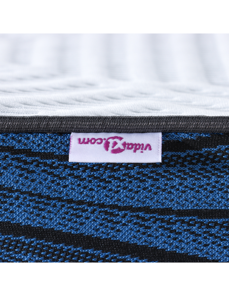 Topper per materasso Bianco 90 x 200 cm Tessuto Jacquard