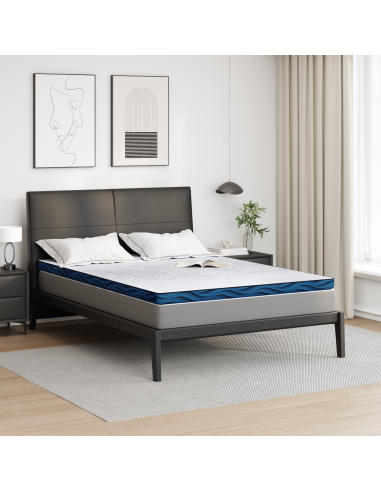 Topper per materasso Bianco 140 x 190 cm Tessuto Jacquard