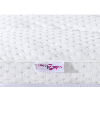 Topper per materasso Bianco 120 x 200 cm Tessuto a maglia