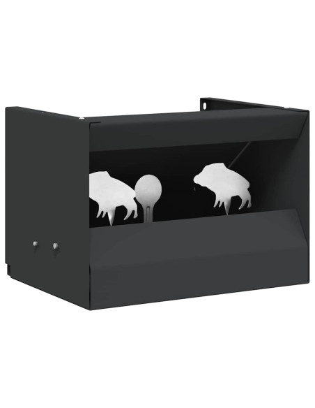 Scatola per trappole per proiettili Nero 29 x 22 x 20 cm