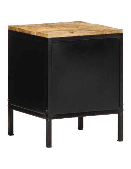 Armadio da Notte 2 pcs Marrone e Nero 30 x 30 x 40 cm