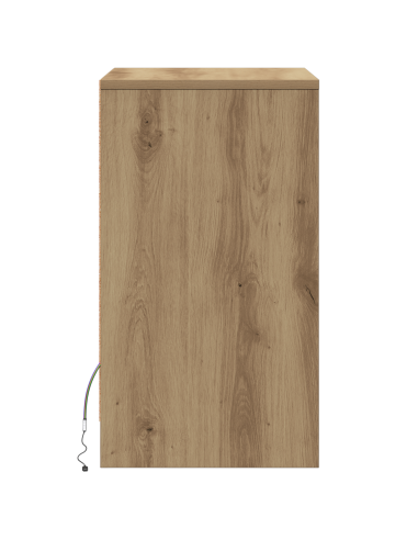Armadio da Letto LED 2 pcs rovere artigianale 38 x 34 x 61 cm