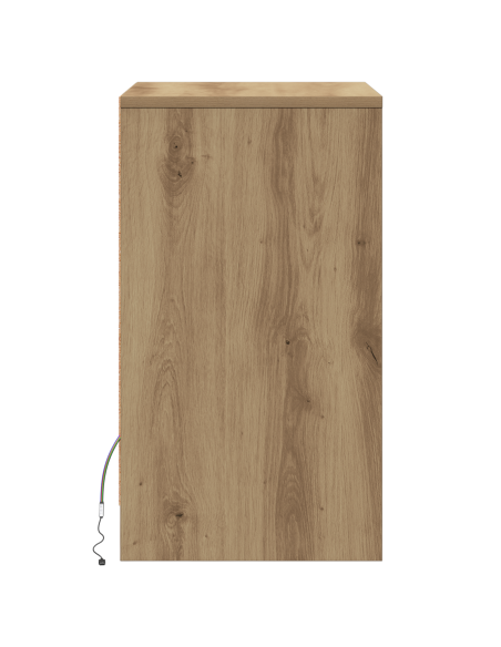 Armadio da Letto LED 2 pcs rovere artigianale 38 x 34 x 61 cm