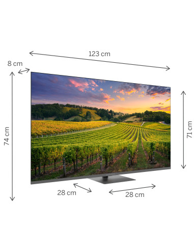 TV 55 THOMSON UHD  SMART 4K QLED T2/C2S2 GOOGLE TV PIEDE