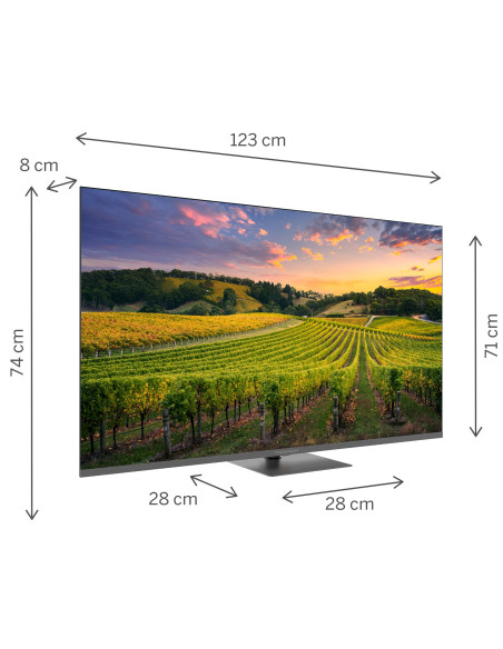 TV 55 THOMSON UHD  SMART 4K QLED T2/C2S2 GOOGLE TV PIEDE