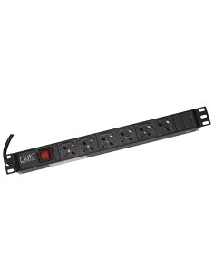 ARMADIO RACK MULTIPRESA 6 PRESE 19 TRIPOLARI/SCHUKO CON INTERRUTTORE