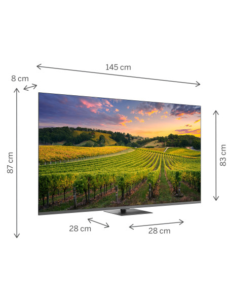 TV 65 THOMSON UHD  SMART 4K QLE T2/C2S2 GOOGLE TV PIEDE