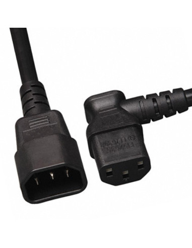 CAVO ALIMENTAZIONE PER UPS 2.5MT BK C14 M STRAIGHT TO C13 F 90 ANGLE