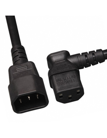 CAVO ALIMENTAZIONE PER UPS 2.5MT BK C14 M STRAIGHT TO C13 F 90 ANGLE