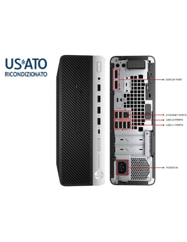 PC REF I5 16GB 256GB SFF W11P I5-10400F 600 G6 VGA 1GB