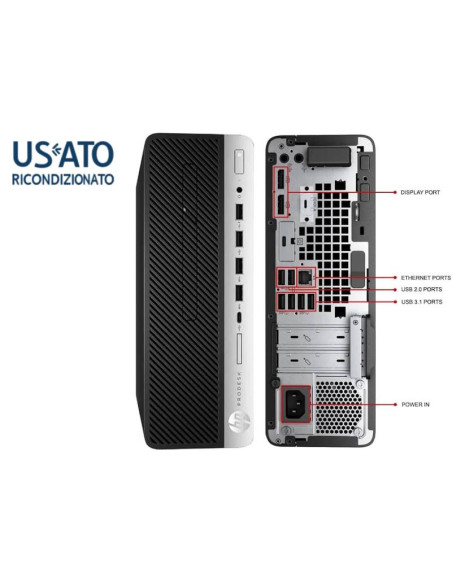 PC REF I5 16GB 256GB SFF W11P I5-10400F 600 G6 VGA 1GB