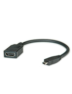 ADATTATORE MICRO HDMI-HDMI 4K M/F 3840x2160 @30Hz CON CAVO 0,15MT