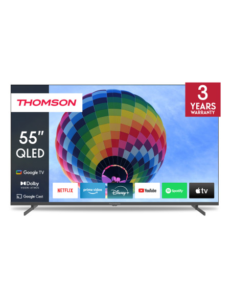 TV 55 THOMSON UHD  SMART 4K QLED T2/C2S2 GOOGLE TV