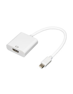 ADATTATORE MINI DP-HDMI M/F CON CAVO 0,15CM BIANCO