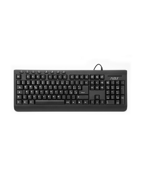 TASTIERA USB MULTIMEDIA PURE TA108 BK 113 TASTI PLUG&PLAY ADJ