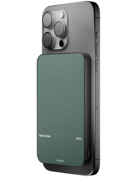 POWER BANK 5000MAH QI2 CLASSIC GRN USB-C  NATIVE UNION MAGSAFE GREEN