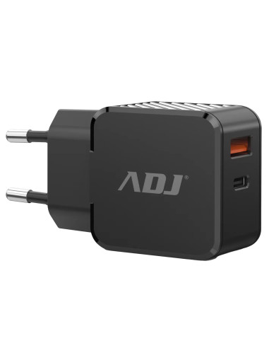 CARICA BATTERIA CASA 2P USB 30W BK 1PORTA FAST CHARGE+1PORTA PD TYPE C