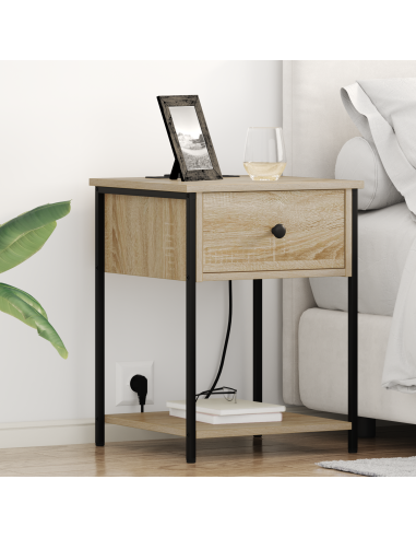 Armadio da Notte con cassetto Rovere Sonoma 42 x 41 x 56 cm